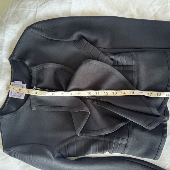 nwot Herve leger black blazer Kaydan size XS - Picture 7 of 8
